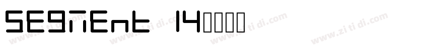 segment 14字体转换